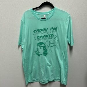 NWOT - PS monthly book box shirt - “Sorry, I’m booked” - size XL